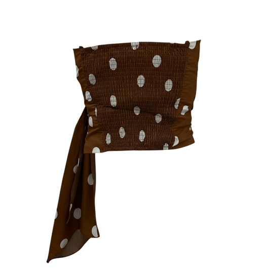 Polka Dot Strapless Tie-Side Top - 31522