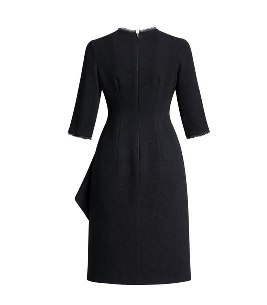 Carolina Herrera Black Textured Dress - 879