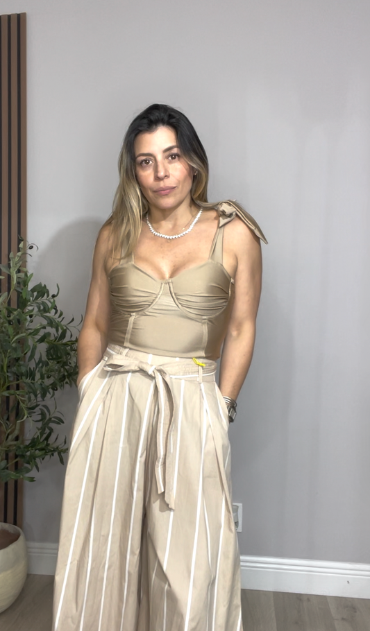 Ruched Bust Tie-Strap Bodysuit - 33398 - 33394 - 33396