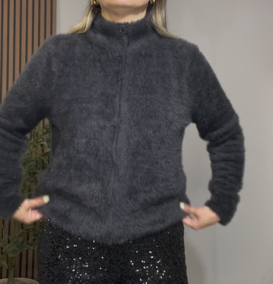 Soft Luxe Zip-Up Sweater - 33628