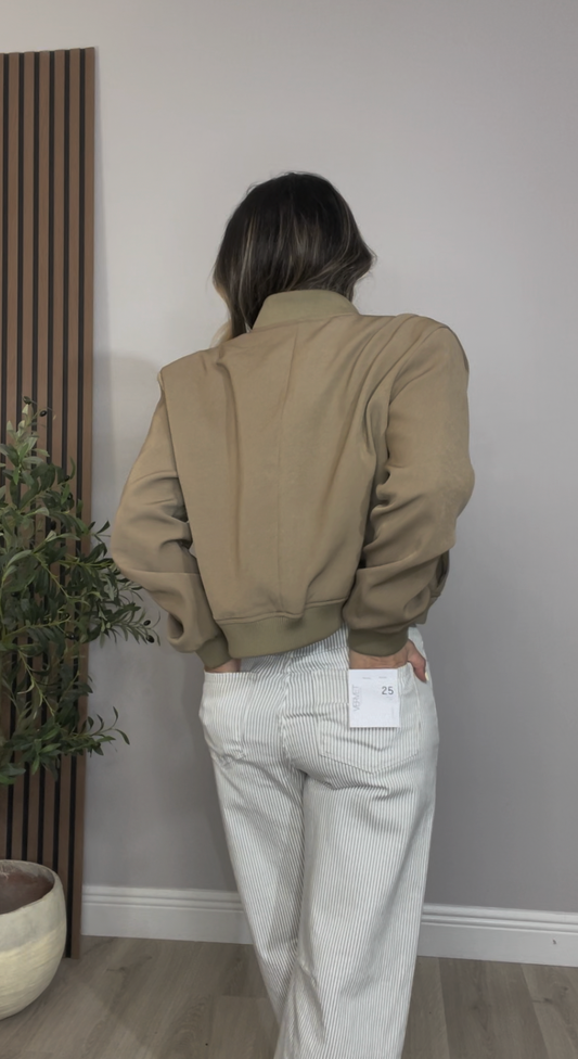 Camel Bomber Jacket - 32645