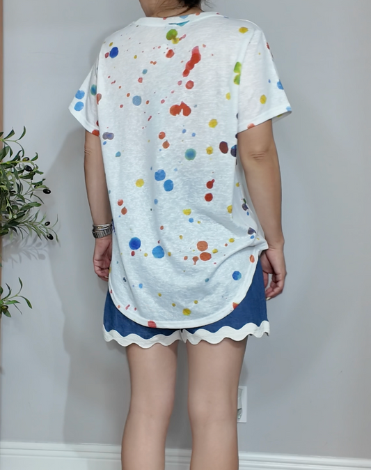 Paint Splash Relaxed Tee - 33738
