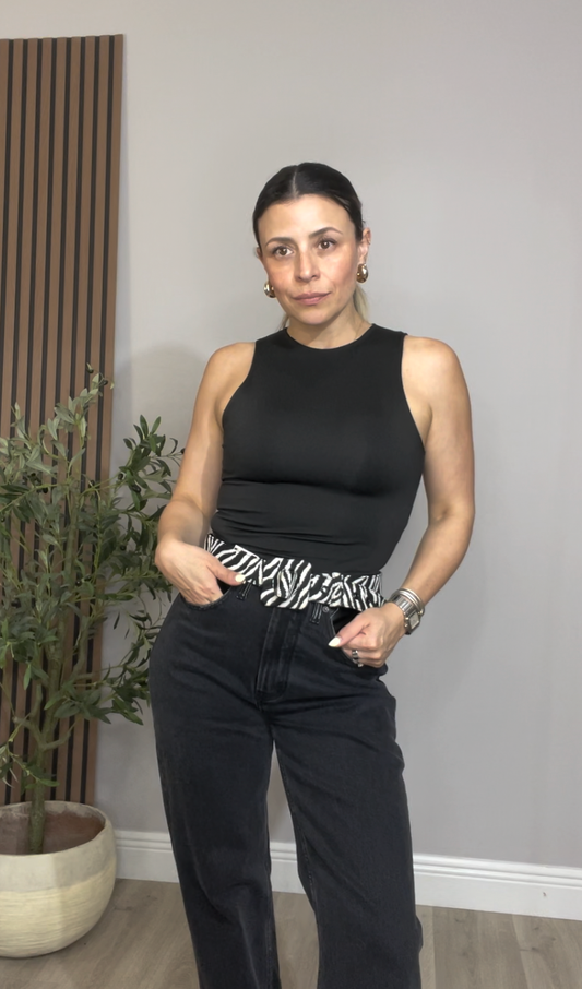 Essential High-Neck Racerback Bodysuit - 33021