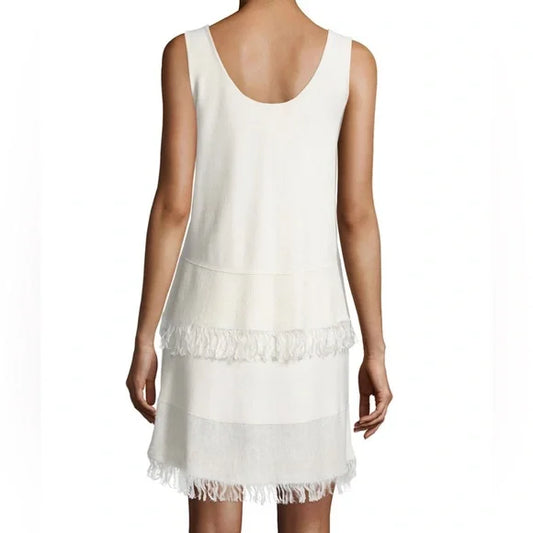 THEORY | Tiered Fringe Shift Dress - 32687