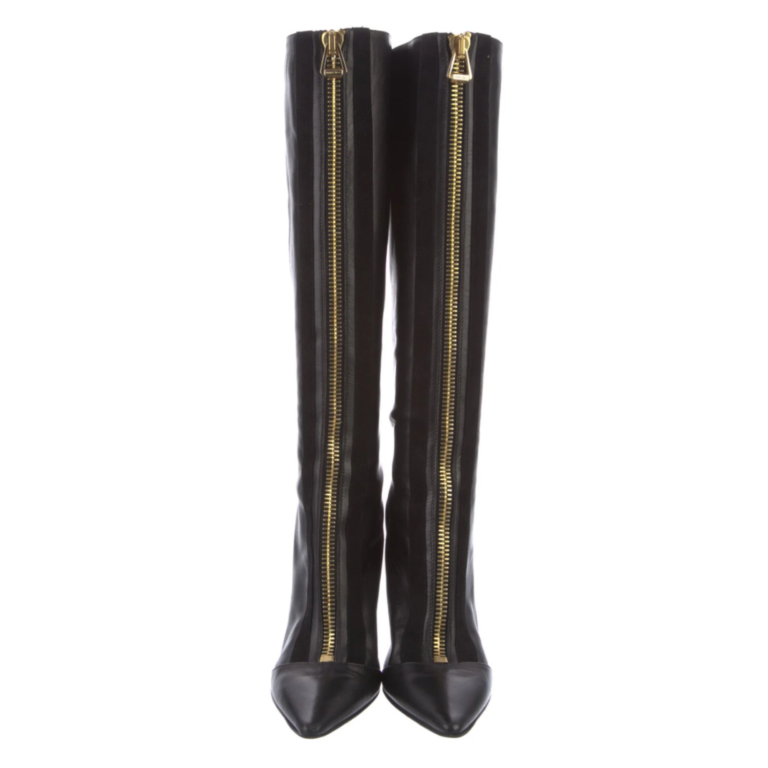 Jimmy Choo Leather Knee-High Boots – Black - 30906