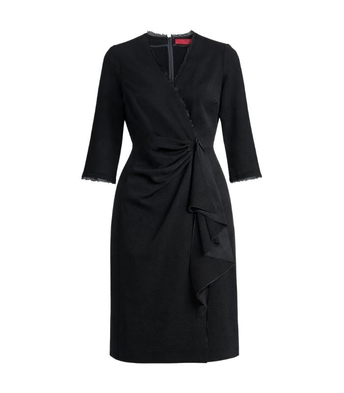 Carolina Herrera Black Textured Dress - 879