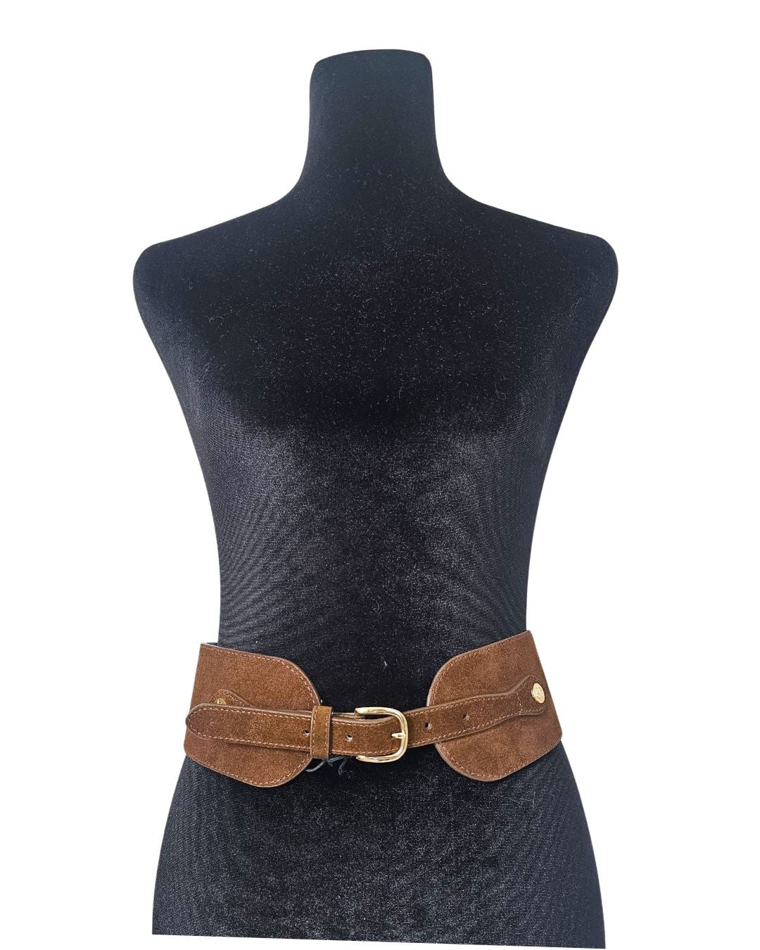 Wide Suede Waist Belt - 32798