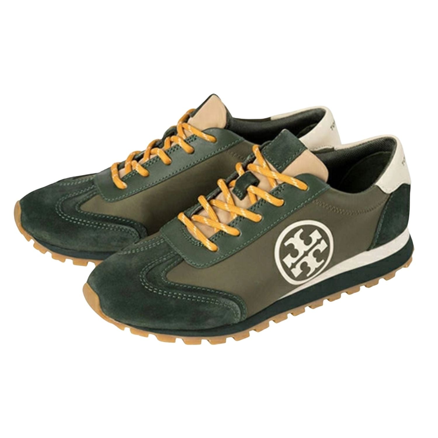 Tory Burch Lace-Up Sneakers – Green Multi - 30919