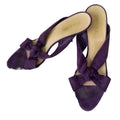 Prada Suede Bow Slide Sandals – Purple - 30917
