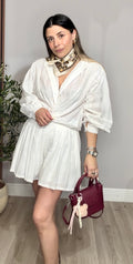White Eyelet Two-Piece Set - 33656