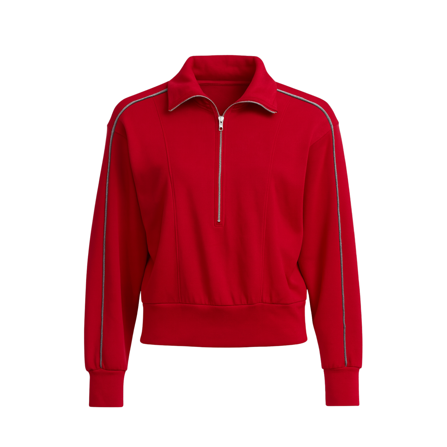 Set rojo - chaqueta y pantalón con detalles plateados - 31980