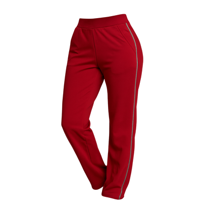 Set rojo - chaqueta y pantalón con detalles plateados - 31980