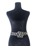 Zebra Print Statement Belt - 32797