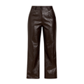 High-Waisted Faux Leather Pants - 31570