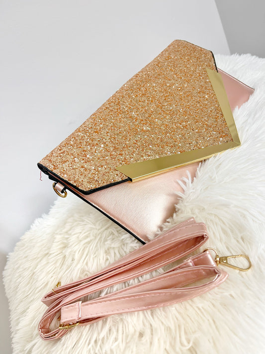 Clutch Oro Rosa Ref: 12184