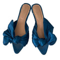 Jessi Caballero Blue Bow Mules –  30915
