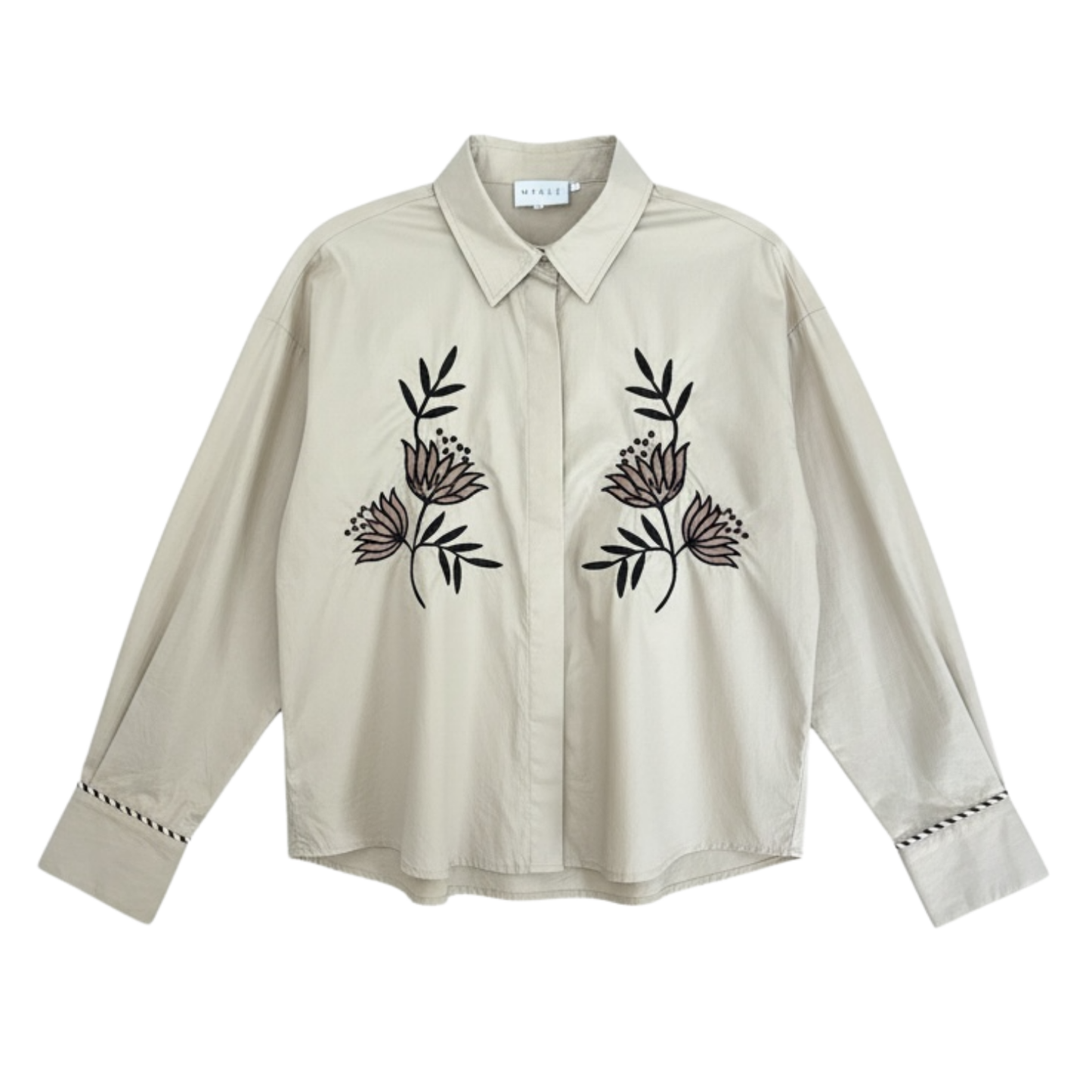 Two-Piece Embroidered Set – Blouse &amp; Mini Skirt - 30238