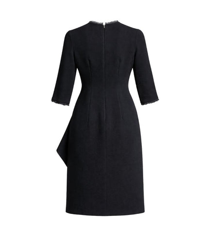 Carolina Herrera Black Textured Dress - 879