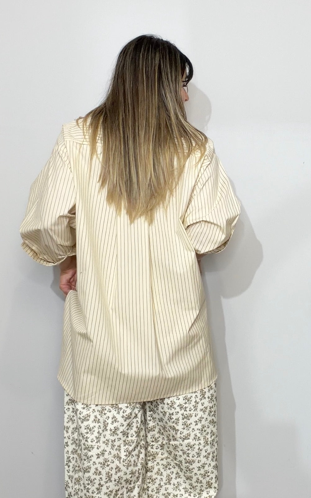 Relaxed Stripe Button-Down Shirt - 33861