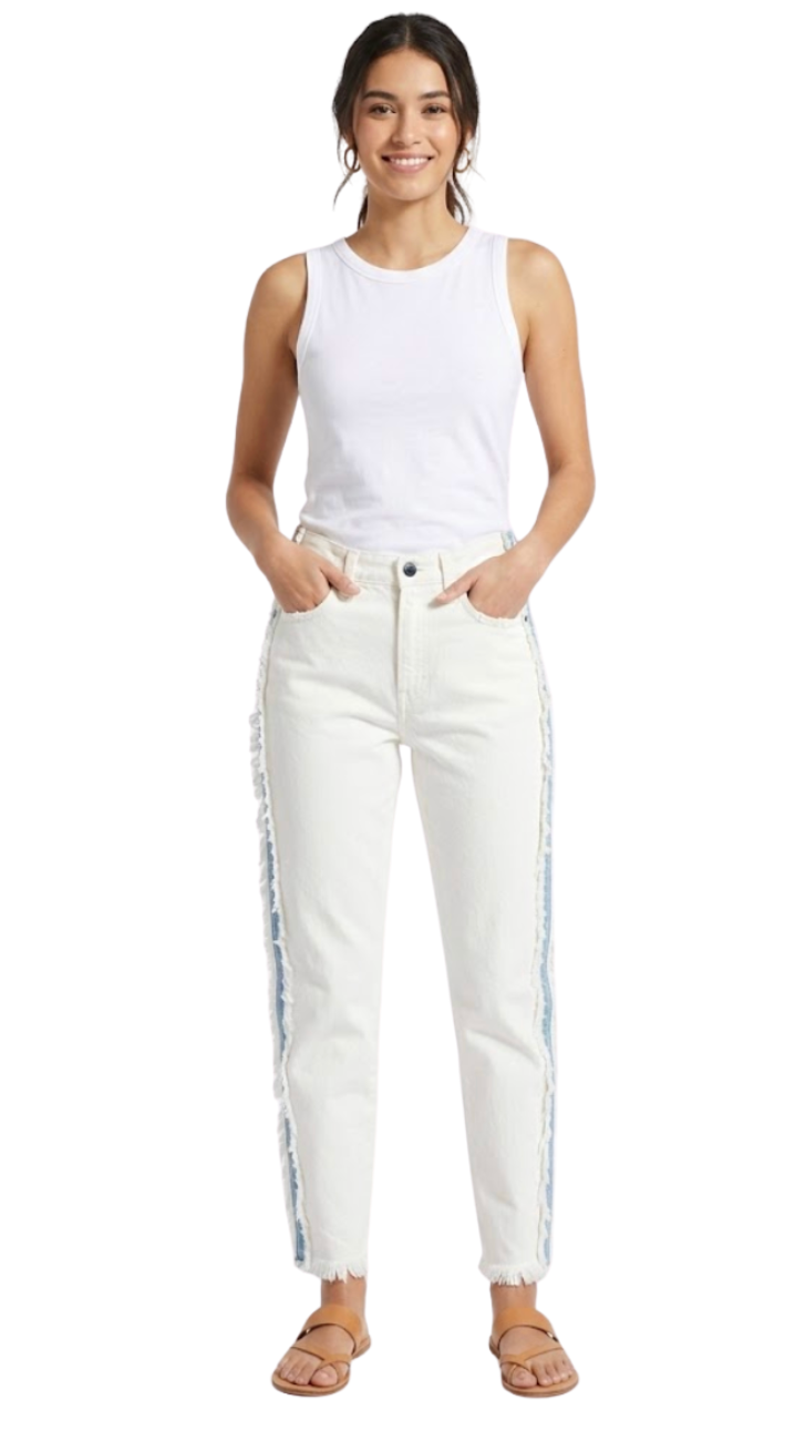 PRPS Two-Tone Fringe Detail Denim - 29127