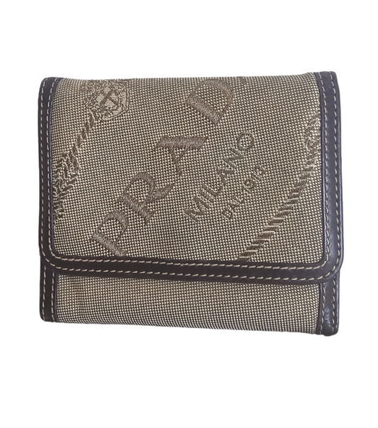 Prada Logo Jacquard Compact Wallet - 30631