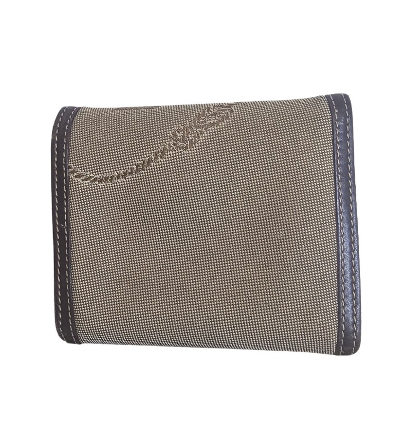 Prada Logo Jacquard Compact Wallet - 30631