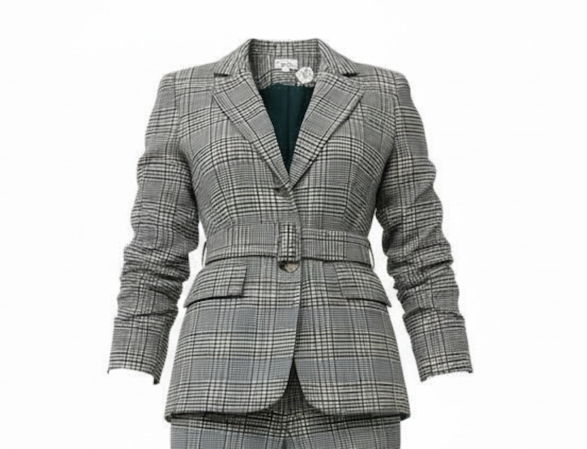 Blazer Gallineto Negro, Azul, Kaki con Cinturón,  botones dorados