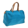 Carolina Herrera Turquoise Embossed Leather Tote Bag - 30721