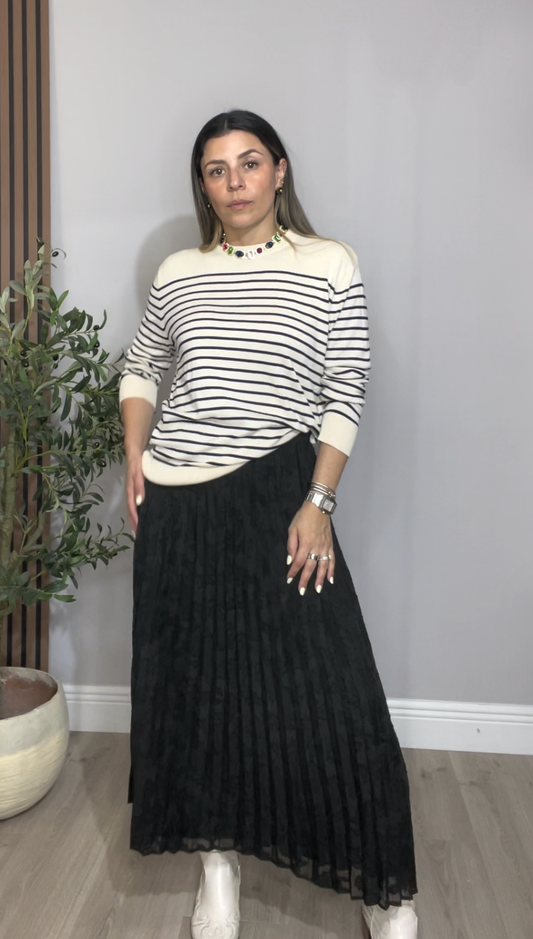 Classic Breton Stripe Sweater - 33515
