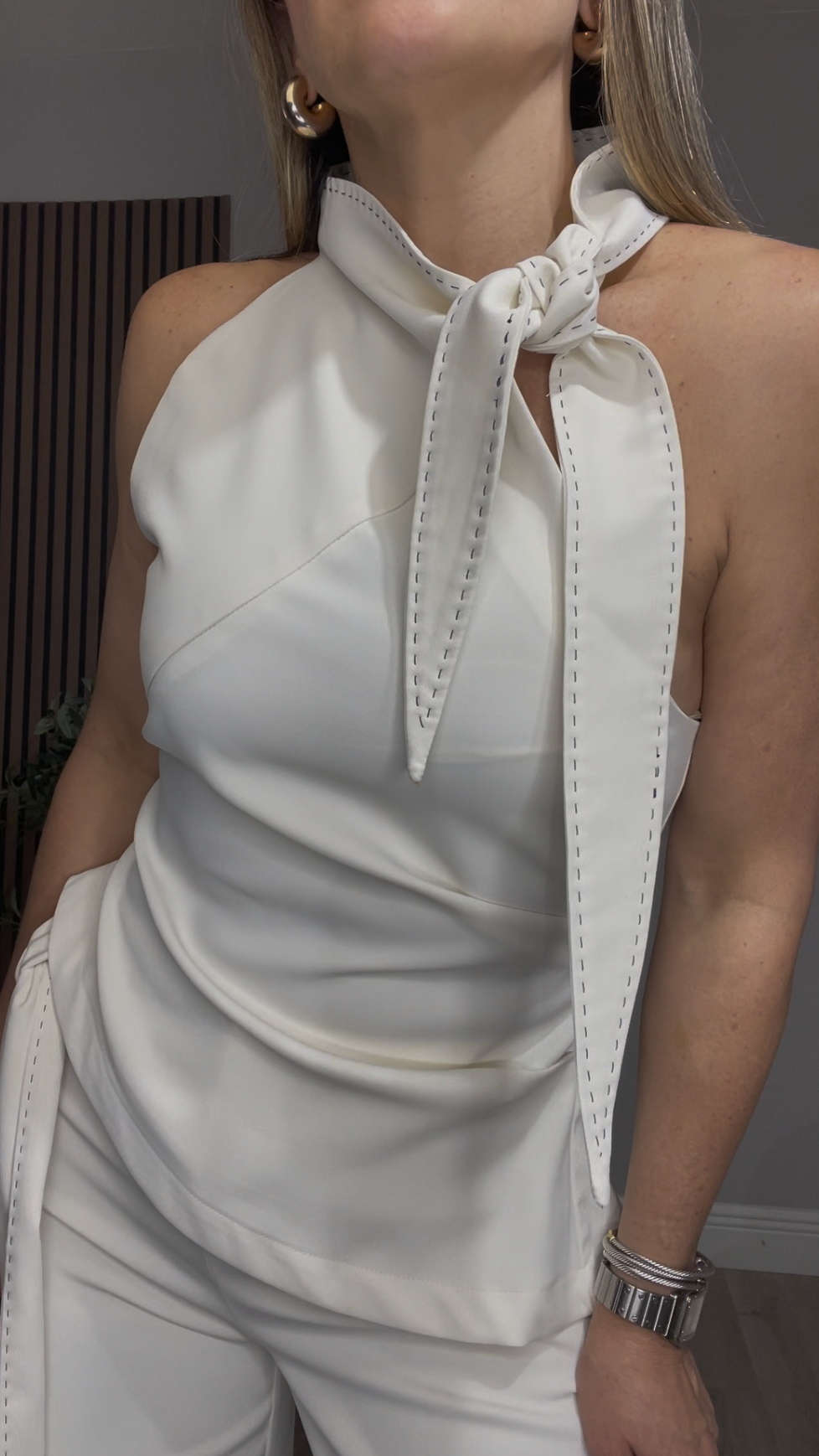 Elegant Cream Two-Piece Set - 33460