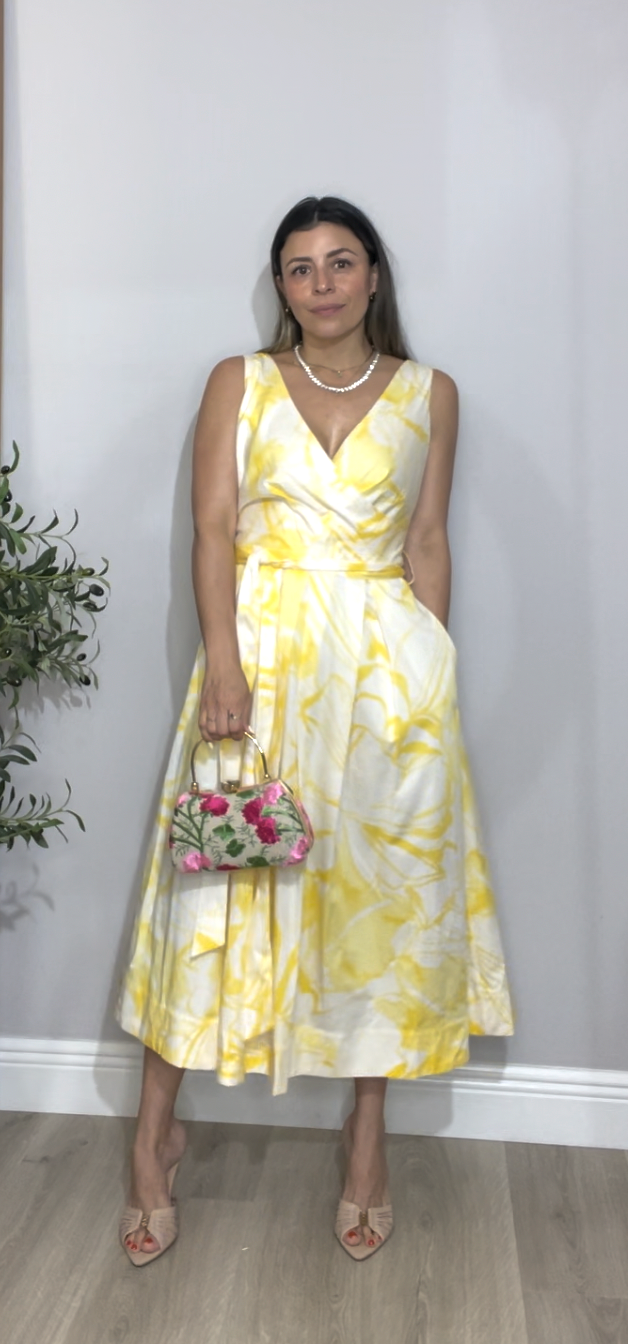Sunshine Bloom Midi Dress - 33626