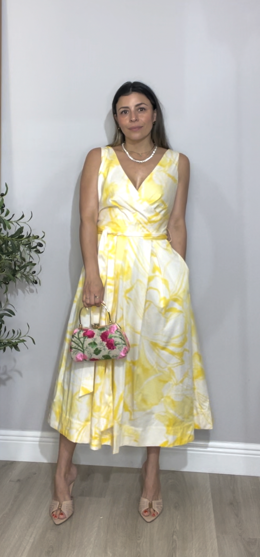Sunshine Bloom Midi Dress - 33626
