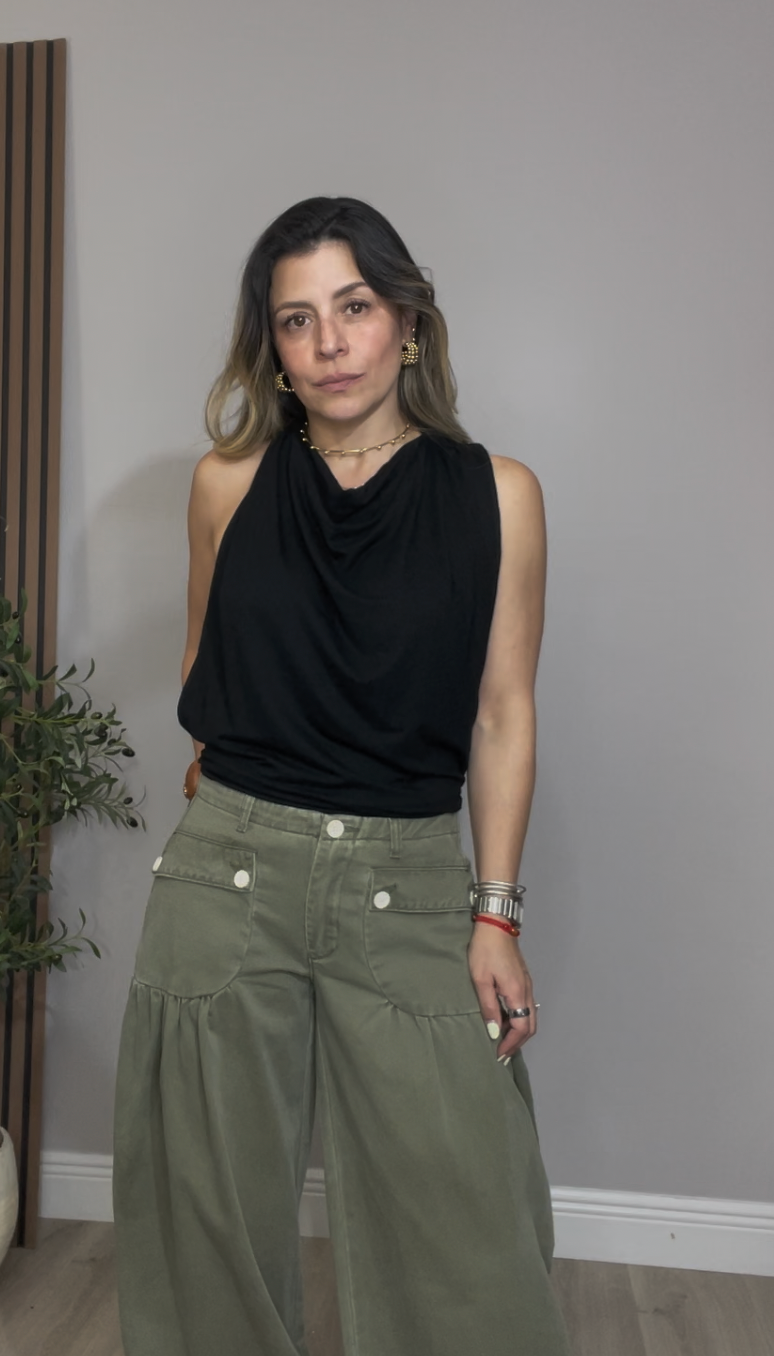 Open-Back Draped Top - 33868 - 33869