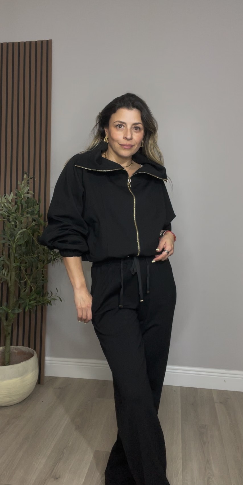 Black Two-Piece Set - 33643