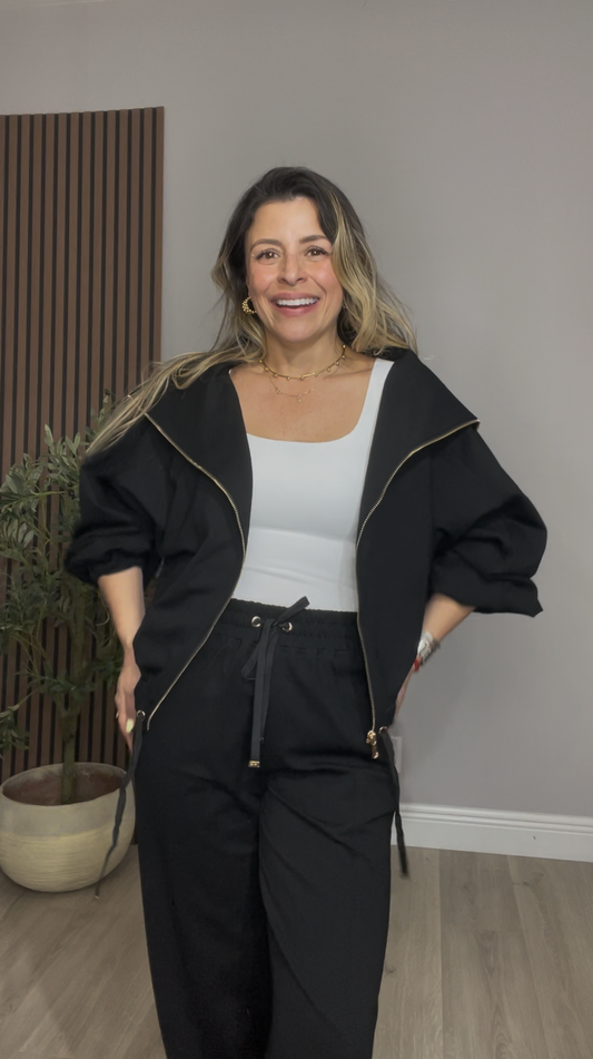 Black Two-Piece Set - 33643