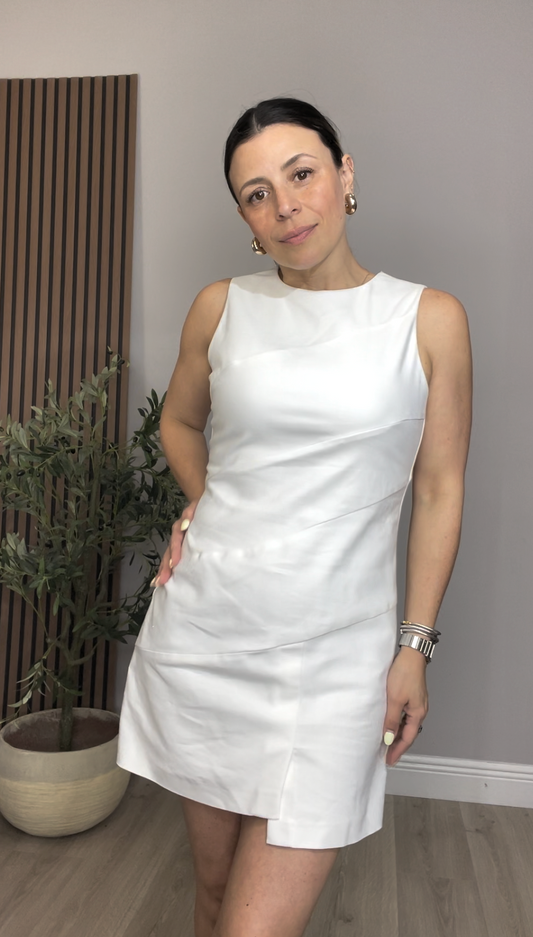 Sleek Architectural Mini Dress - 33587