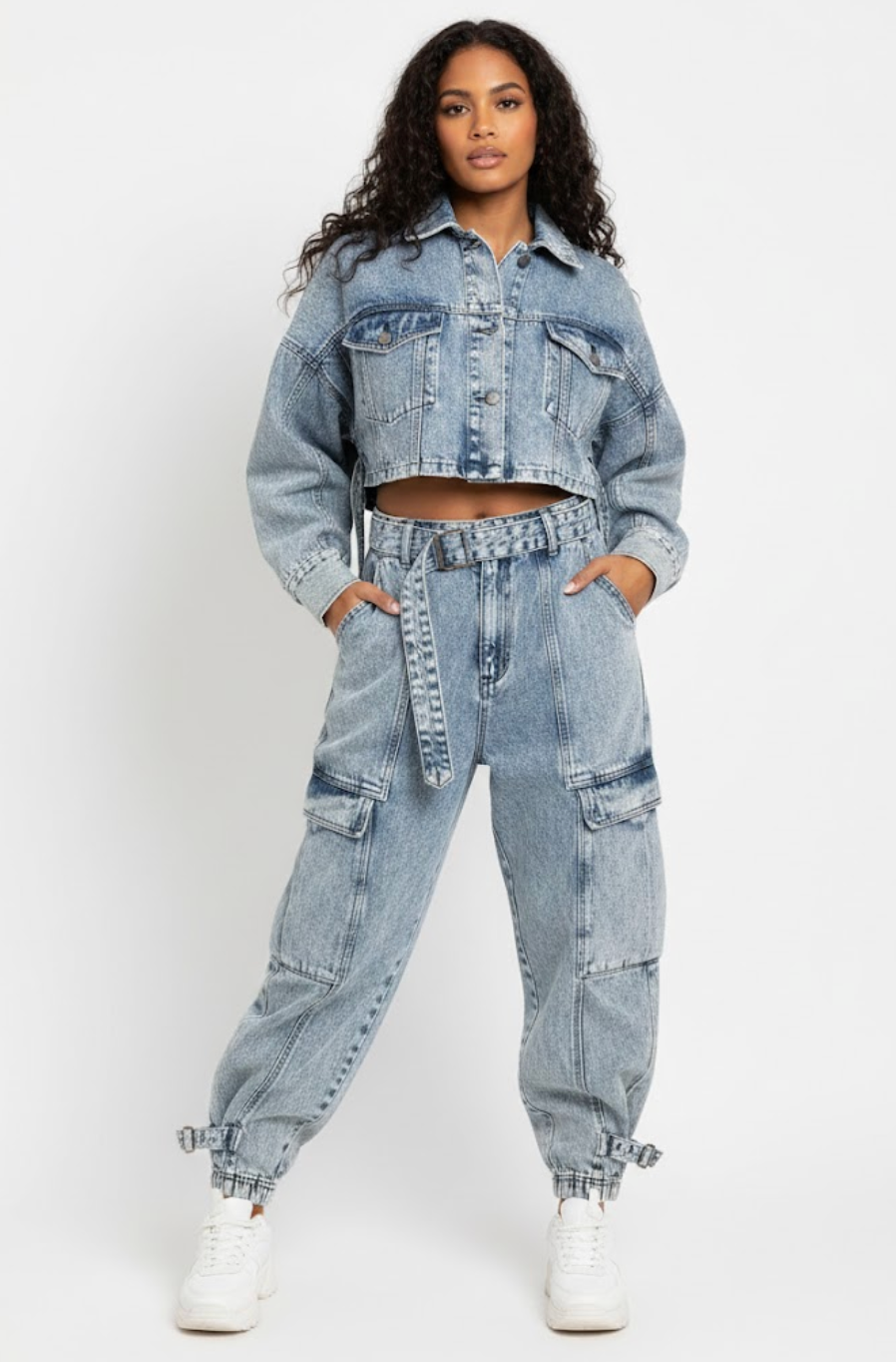PHILLIP LIM Acid Wash Denim Set - 26910