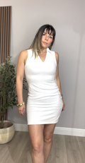 Sleeveless Terry Polo Mini Dress - 33344