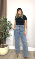 Straight-Leg Eyelet &amp; Crystal Embroidered Jeans - 33645