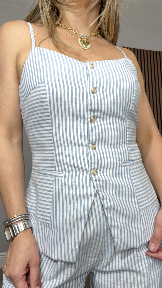 Tailored Pinstripe Co-ord Set - 33636