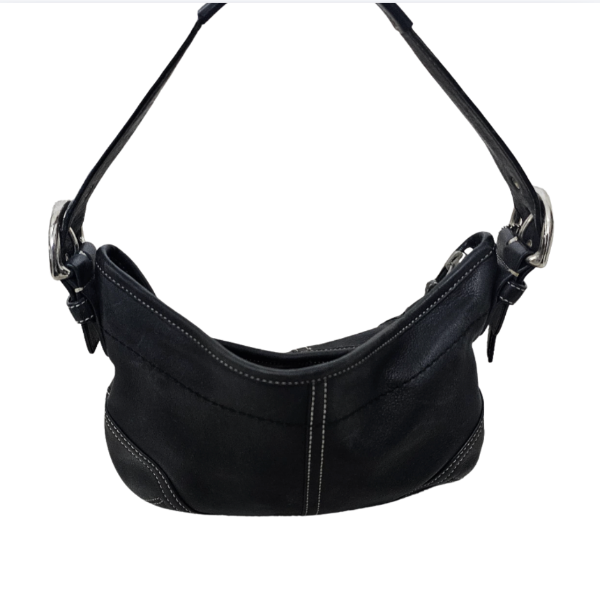 Coach Soho Pleated Leather Flap Bag - 962