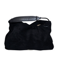 Black Suede Slouchy Hobo Bag - 32240