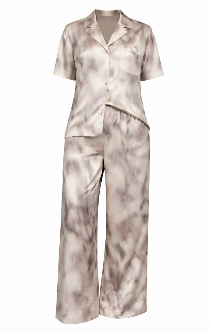 Blurred Abstract Cloud Pajama Set  - 33824