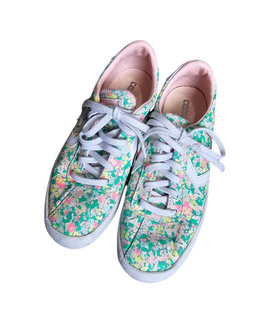 Converse Floral Print Low-Top Sneakers -  805