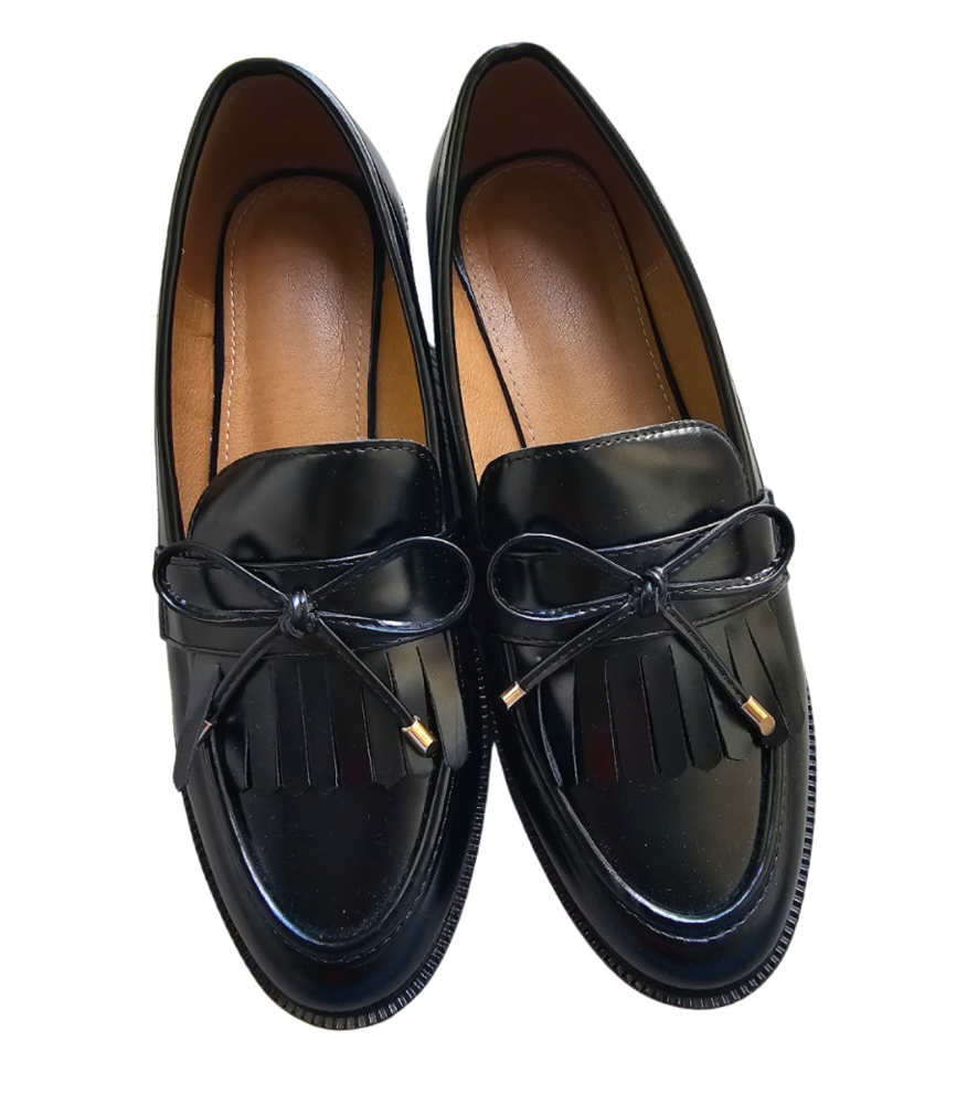 Classic Black Tassel Loafers - 34259