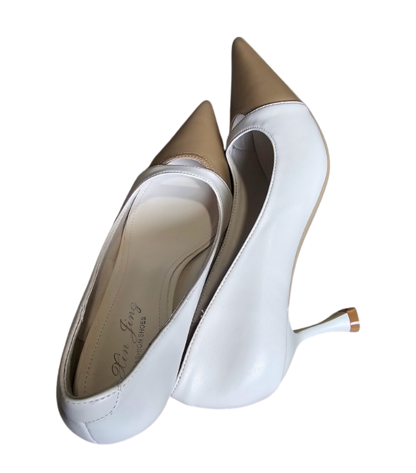 Ren Ling Two-Tone Pointed Pumps - 30346