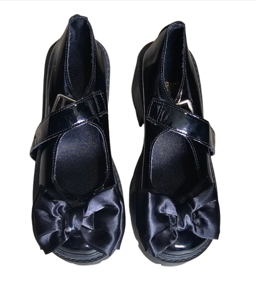 Black Patent Bow Mary Janes - 21918
