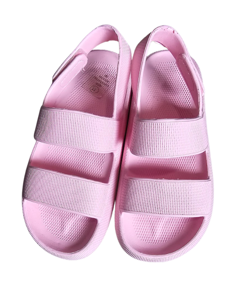 Girl's Pink EVA Double Strap Sandals - 30341