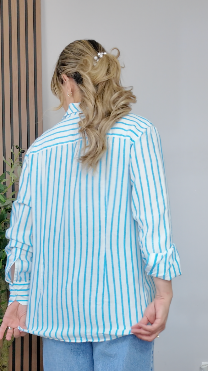 Loro Piana Striped Linen Shirt - 33175