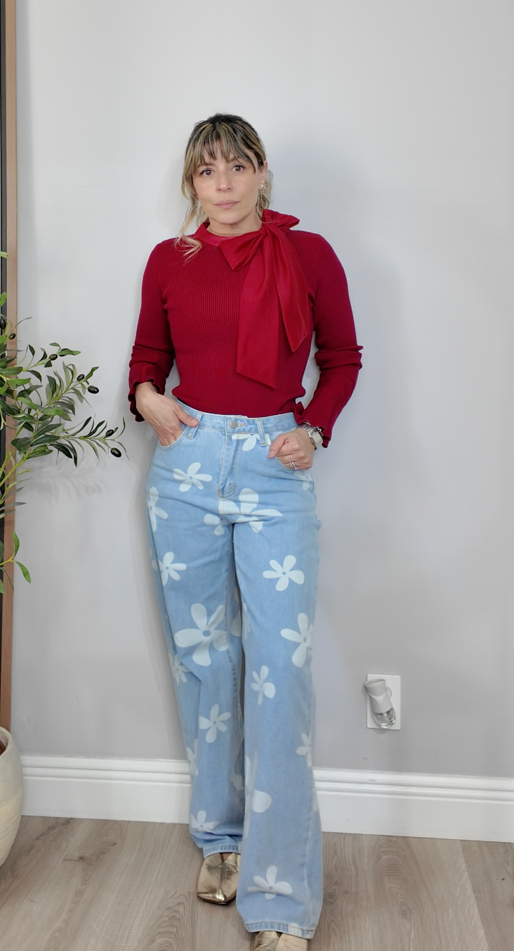 Daisey Field Wide-Leg Jeans - 33967